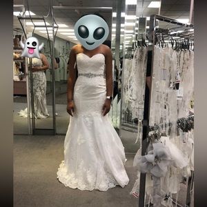 David’s bridal wedding dress. Never worn before